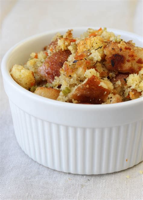 Meanwhile, sauté mushrooms until browned in 3 tablespoons butter. Classic Cornbread Stuffing - American Heritage Cooking