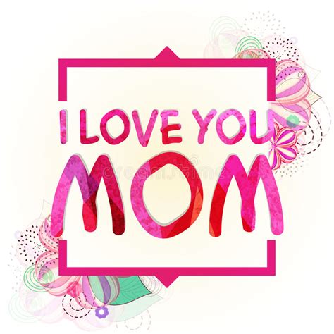 Stylish Text For Mother S Day Celebration Stock Illustration