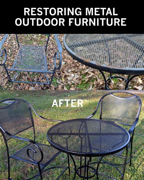 Restore Metal Outdoor Furniture To Like New Metal Patio Furniture