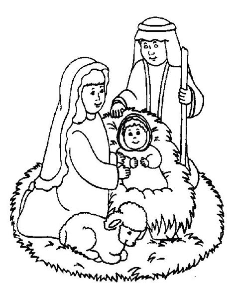 Jesus Christmas Coloring Pages At Free Printable