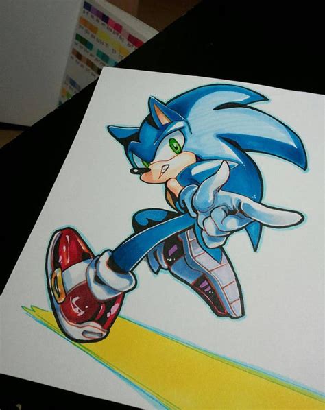 001 Sonic By Lujji Sonic Sonic Fan Art Sonic Art