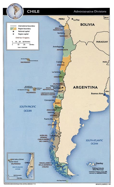 A Map Of Chile