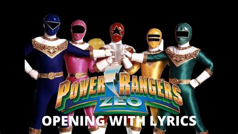 Power Rangers Zeo Opening With Lyrics Youtube