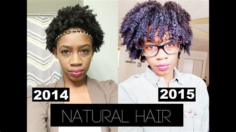 One Year Natural Hair Journey Progress Pictures Youtube