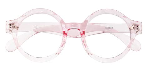 Crystal Round Prescription Glasses Pink Womens Eyeglasses Payne