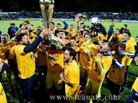 Steaua Bucharest Win Their Third Consecutive Title In Romanias Top