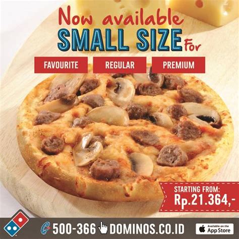If you're talking ingredients i would have to guess regular crust (not thin or deepdish), mozzarella why are dominos pizzas so small? Domino's Pizza ID on Twitter: "Good things come in small ...