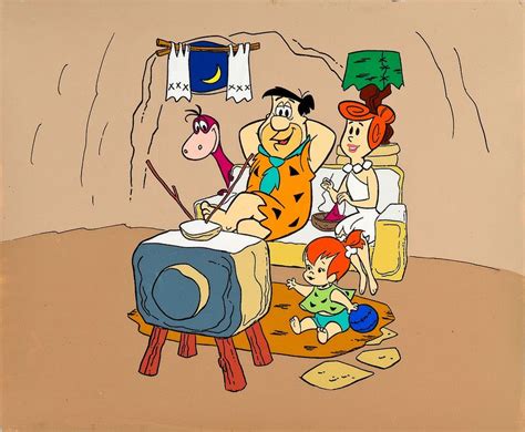 The Flintstones Publicity Cel Hanna Barbera Flintstone Cartoon