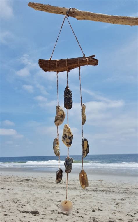 Oyster Shell Wind Chime By Coastalcovedesign On Etsy