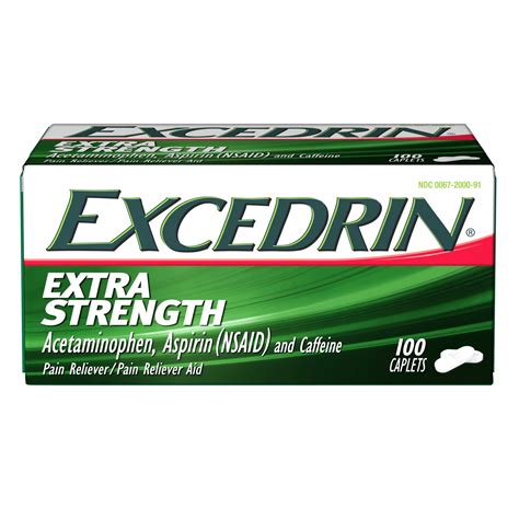 Excedrin Extra Strength Pain Reliever And Headache Medicine Caplets