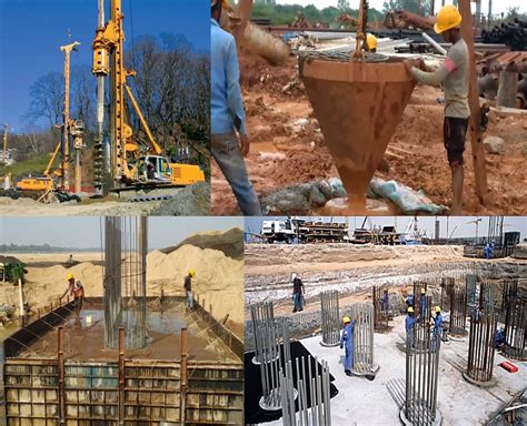 Concreting Of Pile Foundations Pour Concrete For Pile Foundation