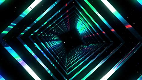 4k Sci Fi Neon Tunnel Vj Motion Background Neon Light Tunnel Free Vj