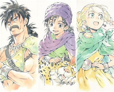 Agahari Bianca Dq5 Borongo Hero Dq5 Papas Dragon Quest Dragon Quest V Black Hair