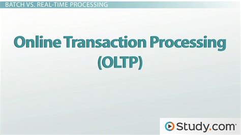 transaction processing system importance types and examples video and lesson transcript