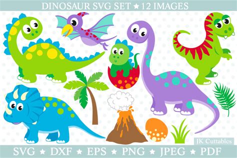 Dinosaur SVG DXF PNG EPS, Dinosaur cut files, Trex SVG By JKcuttables
