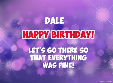 Happy Birthday Cards For Dale
