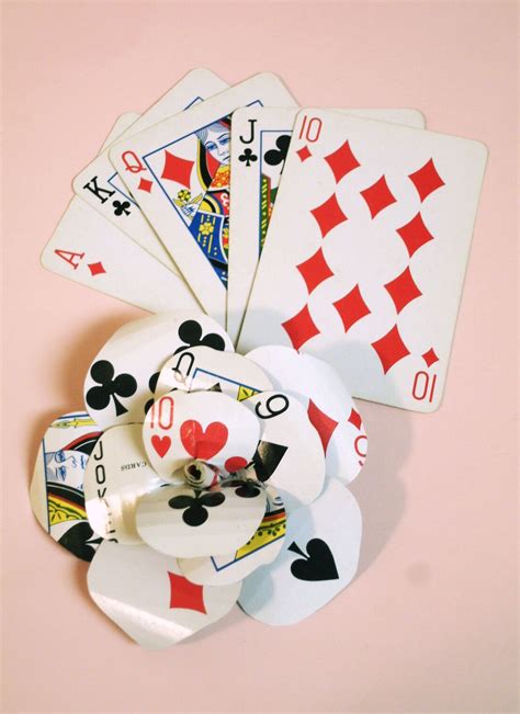 How To Make A Rose Out Of Playing Cards Diy