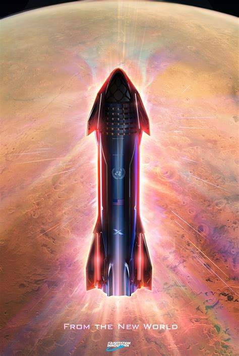 High Resolution Spacex Starship Wallpaper Spacex Spaceship On Mars By
