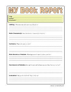 They no longer only complement your teaching, but additionally provide you with a quantifiable method for tracking how good your scholars are learning. Book Report Template | Book report templates, Book report ...
