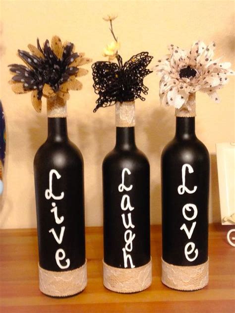 25 Impressive Diy Wine Bottle Crafts ~ Aesthetic Home Design