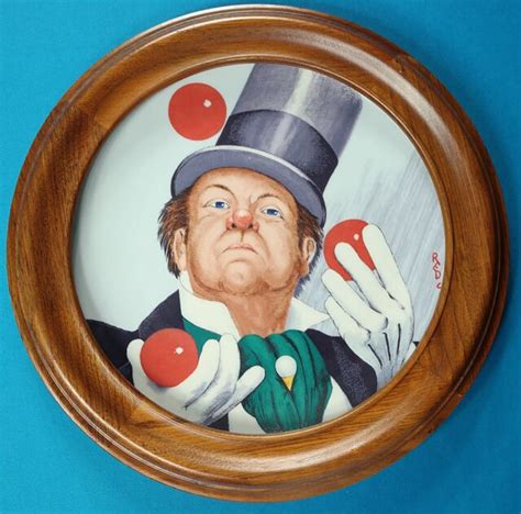 Red Skelton Clown Dont Take Life Too Seriously Plate Numbered W