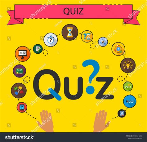 Quiz Flat Icons Concept Vector Illustration Stock Vector Royalty Free