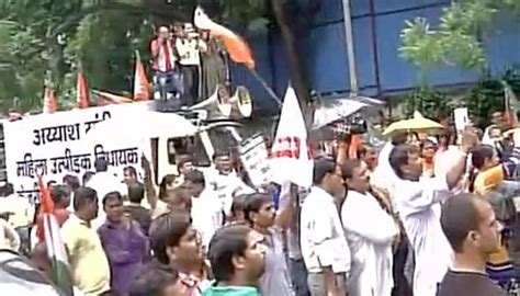 Aap Sex Cd Case Bjp Protests Outside Arvind Kejriwals Residence On