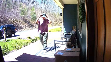 Caught On Camera Porch Pirate Makes Curious Decision After Taking Package