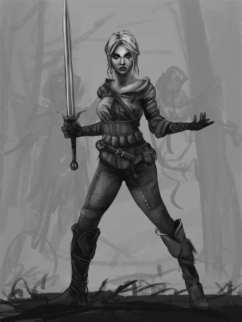 axi makes art — day 78 ciri from the witcher 3 wild hunt full