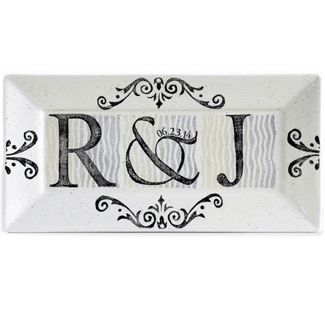 Personalized Initial Wedding Rectangle Platter | Top wedding trends, Personalized initials ...