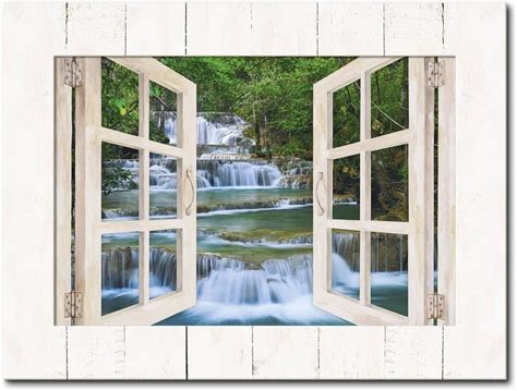 Artland Wandbild Tiefen Wald Wasserfall Thailand Fensterblick 1 St