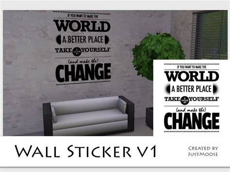 The Sims Resource Quote Wall Sticker