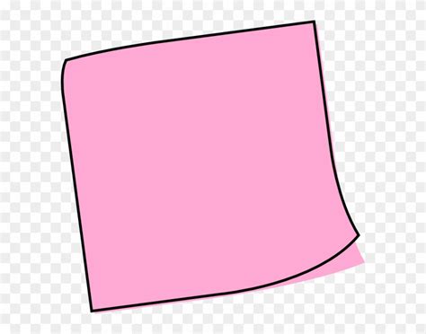 Pink Sticky Note Clip Art Free Transparent Png Clipart Images Download