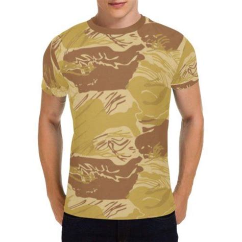 Rhodesian Brushstroke Camouflage Arid T Shirt For Men Rhodesian