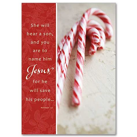 He twisted a candy into a j. Legend of the Candy Cane: Miracle of Christmas Card