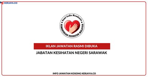 Permohonan pendaftaran secara dalam talian (online) kemasukan murid ke tahun satu sekolah rendah kerajaan (kementerian pendidikan malaysia) bagi seluruh negeri di semenanjung malaysia (termasuk sabah, sarawak & wp labuan) ambilan 2022 / 2023 akan dibuka mulai tarikh 1 mac 2021. Jawatan Kosong Terkini Jabatan Kesihatan Negeri Sarawak ...