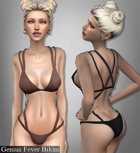 Deep Space Bikinis Sims 4 Clothing Swimwear