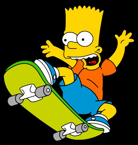 Bart Simpson Skate Studio3 Png Etsy Australia