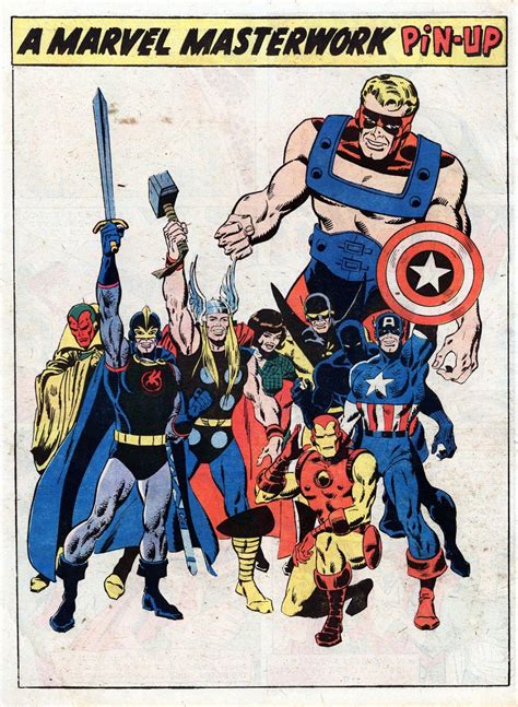 Avengers Treasury Pin Up Avengers Comics Marvel Comics Art Marvel