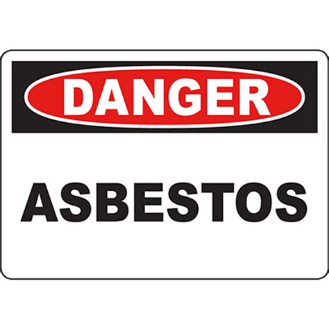 Danger Asbestos Sign Graphic Products