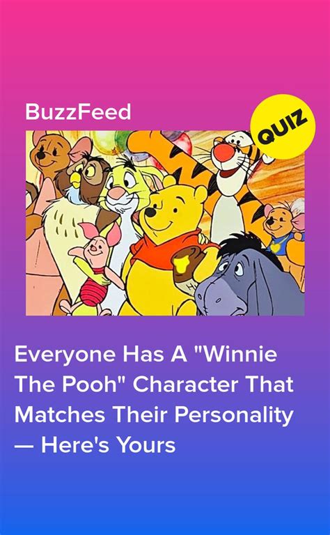 literally everyone has a winnie the pooh character that matches their personality — find out