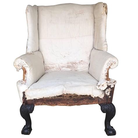 Philadelphia 18th Century Chippendale Ball Claw Foot Wing Chair For