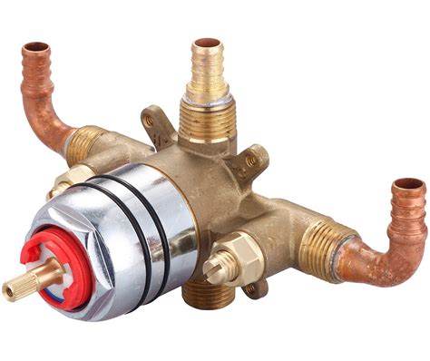 Adjust the rotational stop limit to extend the maximum move of hot water as explained in how to adjust a shower valve water temperature. Shower valve types
