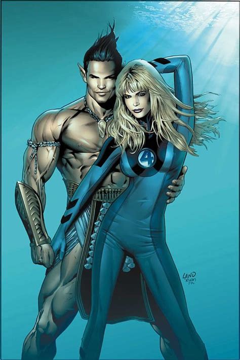 Namor And Sue Storm Female Comic Characters Fantastic Four Comic