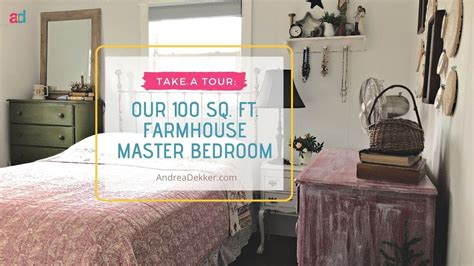 Take A Tour Our 100 Sq Ft Tiny Farmhouse Master Bedroom Youtube
