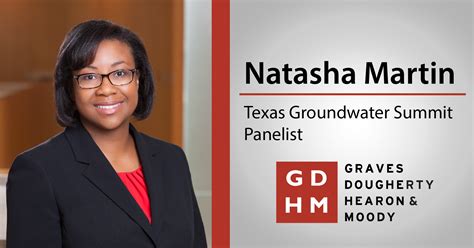 Natasha Martin Speaks At Texas Groundwater Summit Graves Dougherty Hearon And Moody