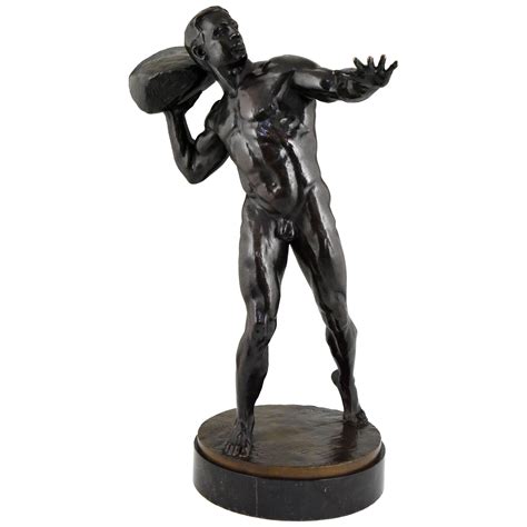 Antique Bonze Sculpture Male Nude Archer Germany Circa 1900 At 1stDibs