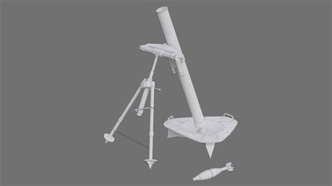 Artstation Mortar 1a Game Assets