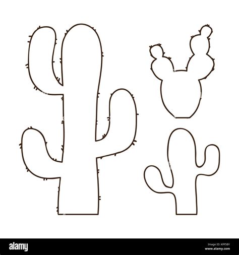 Cactus Outline Clip Art