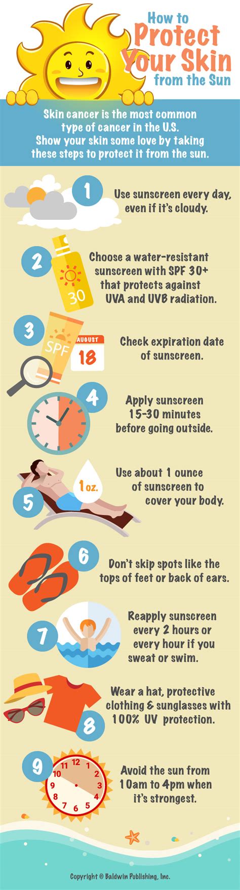 Infographic How To Protect Your Skin From The Sun Baton Rouge Clinic
